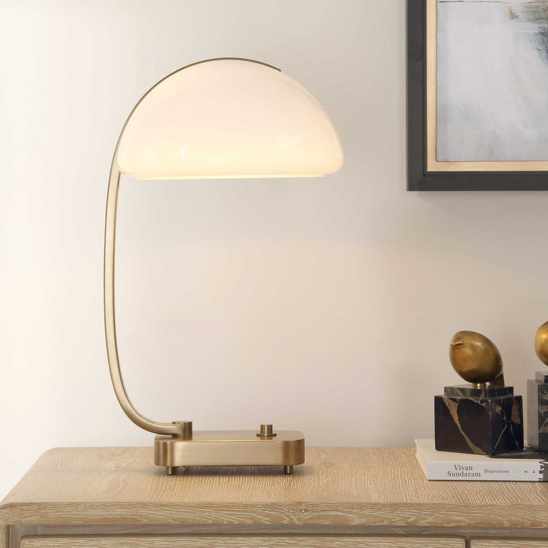 Uttermost 30676-1 Bend The Rules Brass Desk Lamp
