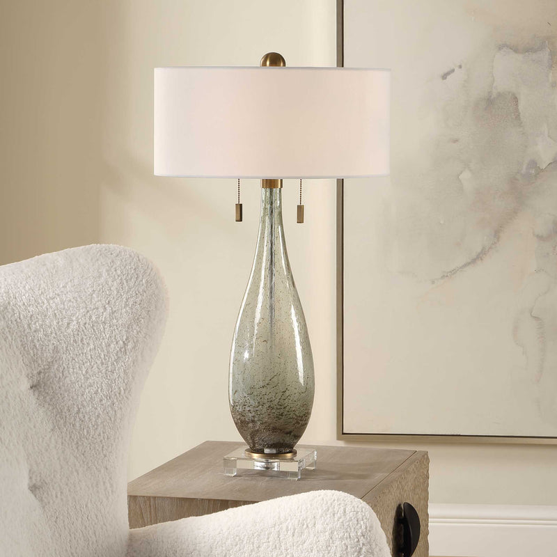 Uttermost 30675 Cardoni Green Table Lamp