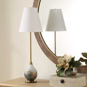 Uttermost 30687 Cardoni Smoke Buffet Lamp