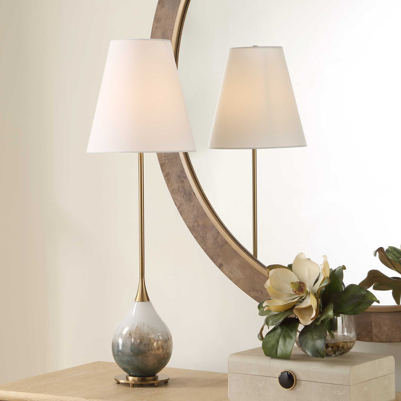 Uttermost 30687 Cardoni Smoke Buffet Lamp
