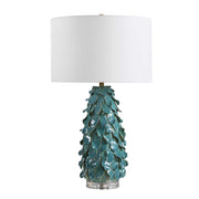 Uttermost 30683 Mina Teal Blue Table Lamp