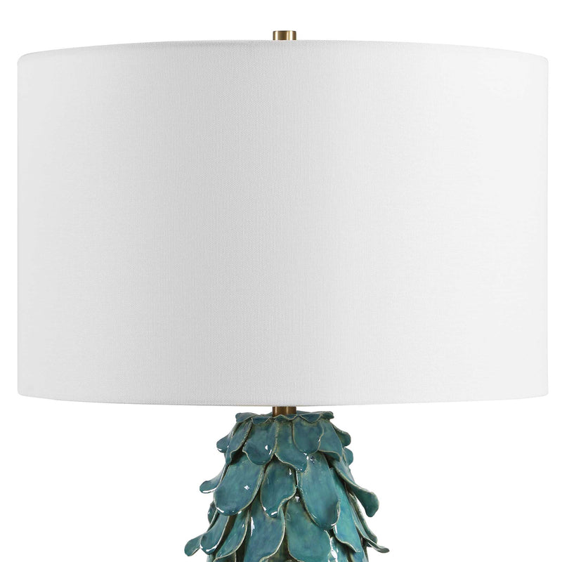 Uttermost 30683 Mina Teal Blue Table Lamp