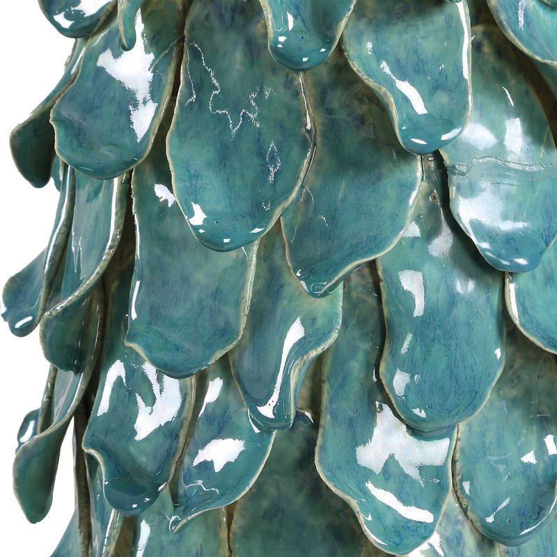Uttermost 30683 Mina Teal Blue Table Lamp