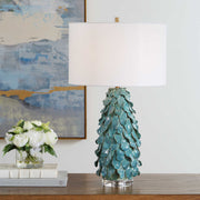 Uttermost 30683 Mina Teal Blue Table Lamp