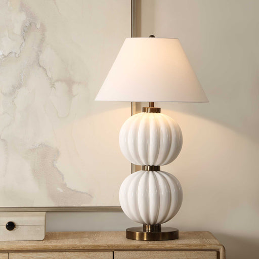 Uttermost 30663 Irena White Sphere Table Lamp