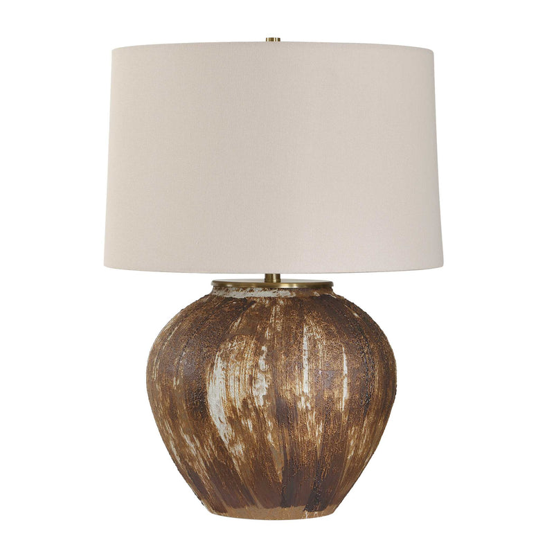 Uttermost 30667-1 McKinley Textured Brown Table Lamp