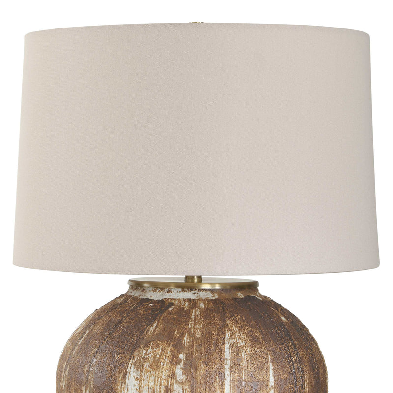 Uttermost 30667-1 McKinley Textured Brown Table Lamp