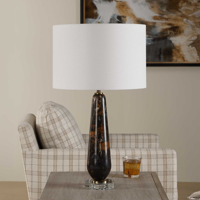 Uttermost 30670-1 Dames Dark Marble Table Lamp