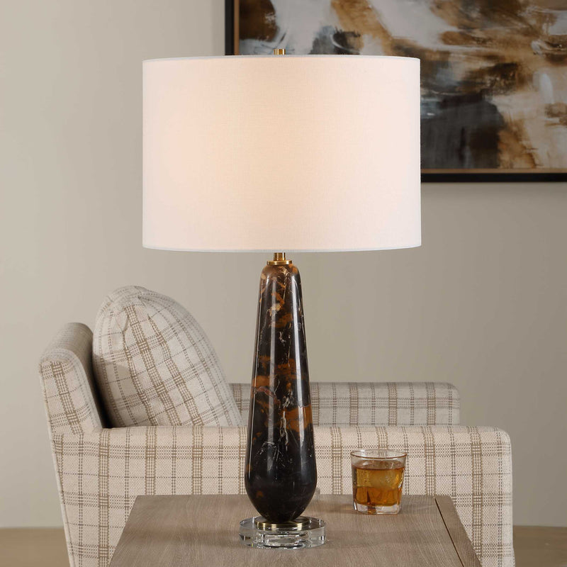 Uttermost 30670-1 Dames Dark Marble Table Lamp