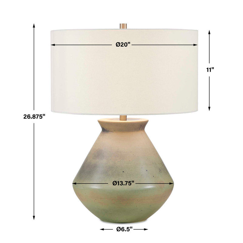 Uttermost Natrone Sage Green Table Lamp