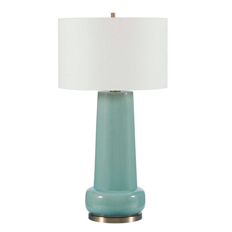Uttermost Claudin Aqua Blue Table Lamp