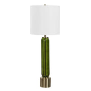 Uttermost Aspis Green Glass Table Lamp