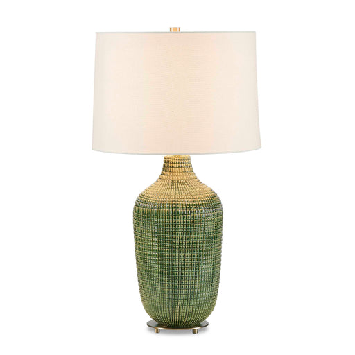 Uttermost Dulcich Green Grid Table Lamp