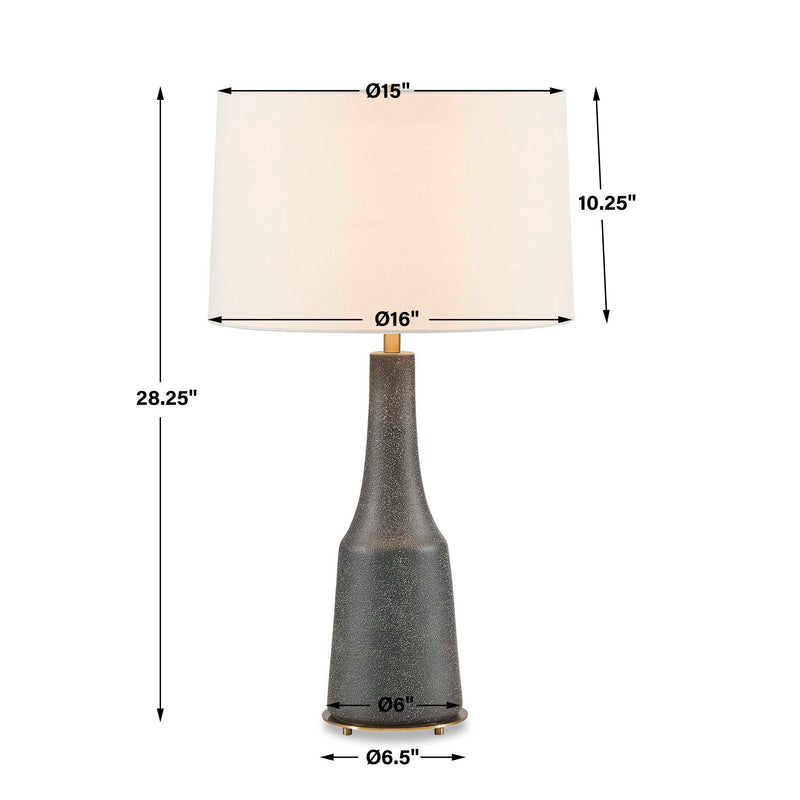 Uttermost Slovis Dark Gray Table Lamp
