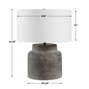 Uttermost Benedet Gray Wash Table Lamp