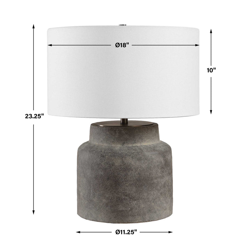 Uttermost Benedet Gray Wash Table Lamp