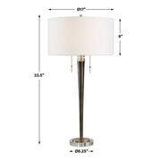 Uttermost Winchester Antique Brass Table Lamp