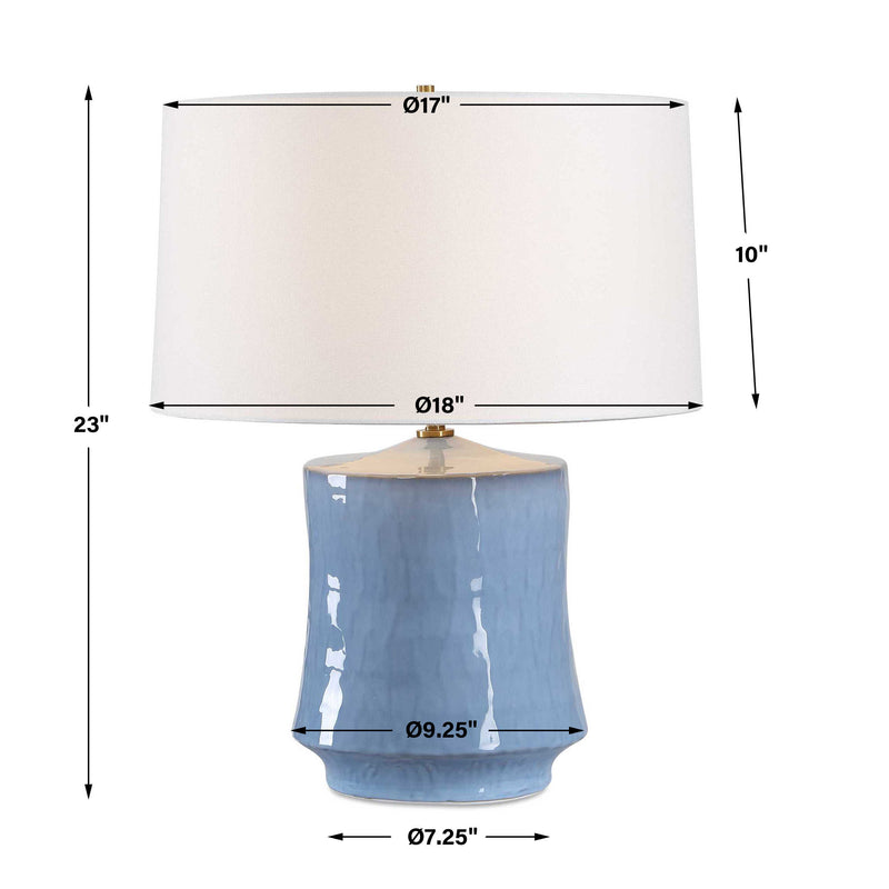 Uttermost Kamara Powder Blue Table Lamp