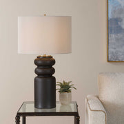 Uttermost Macon Matte Black Table Lamp