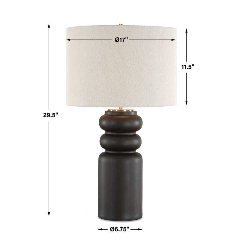 Uttermost Macon Matte Black Table Lamp