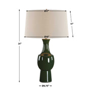 Uttermost Tennille Green Table Lamp