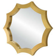 Uttermost 09906 Flare Brushed Brass Round Mirror
