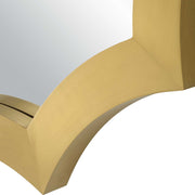 Uttermost 09906 Flare Brushed Brass Round Mirror