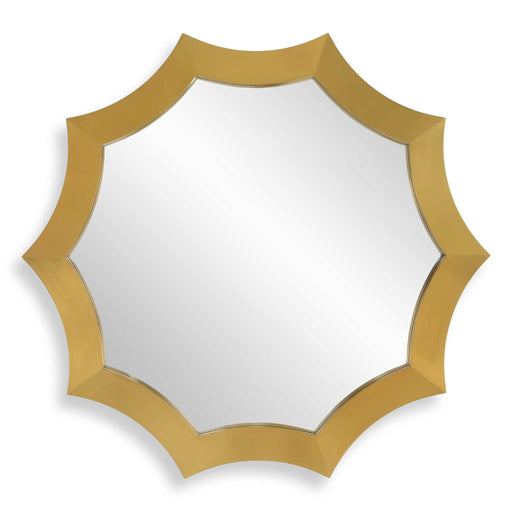 Uttermost 09906 Flare Brushed Brass Round Mirror