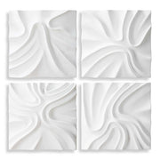 Uttermost 04368 Snowdrift Sculpted White Wall Decor Set/4