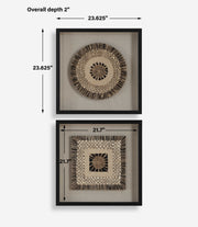 Uttermost 04367 Intertwine Knit Paper Shadow Box Set/2