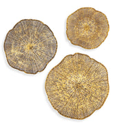 Uttermost 04370 Radiance Gold Metal Wall Decor Set/3