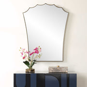 Uttermost 09972 Monarch Scalloped Arched Vanity Mirror