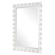 Uttermost 09981 Haya White Scalloped Mirror
