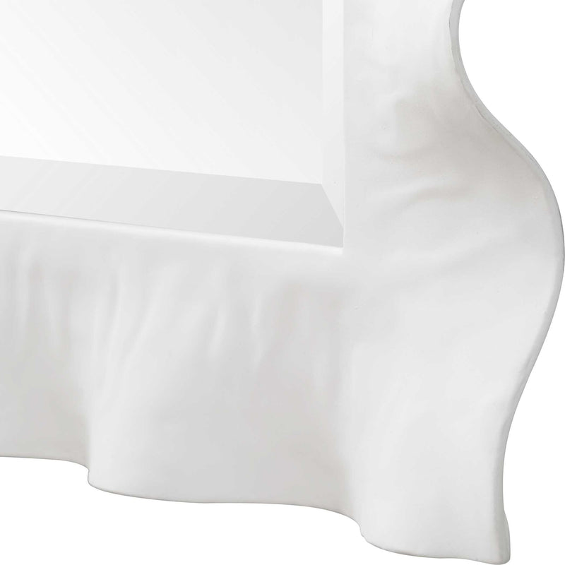 Uttermost 09981 Haya White Scalloped Mirror