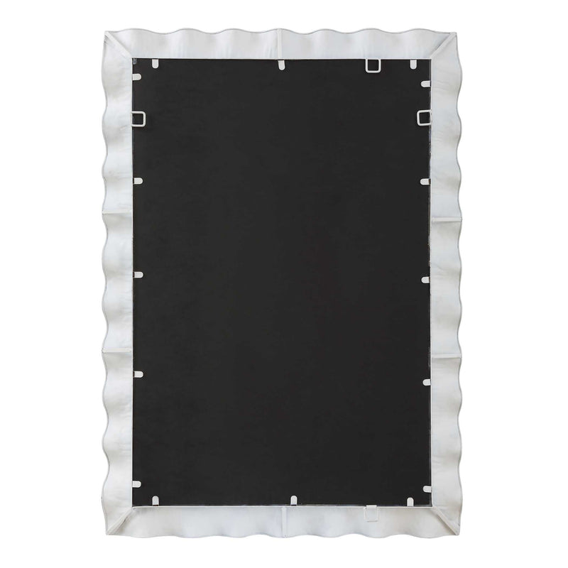 Uttermost 09981 Haya White Scalloped Mirror