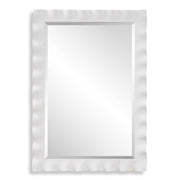 Uttermost 09981 Haya White Scalloped Mirror