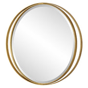 Uttermost 09991 Rhodes Gold Round Mirror