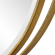 Uttermost 09991 Rhodes Gold Round Mirror