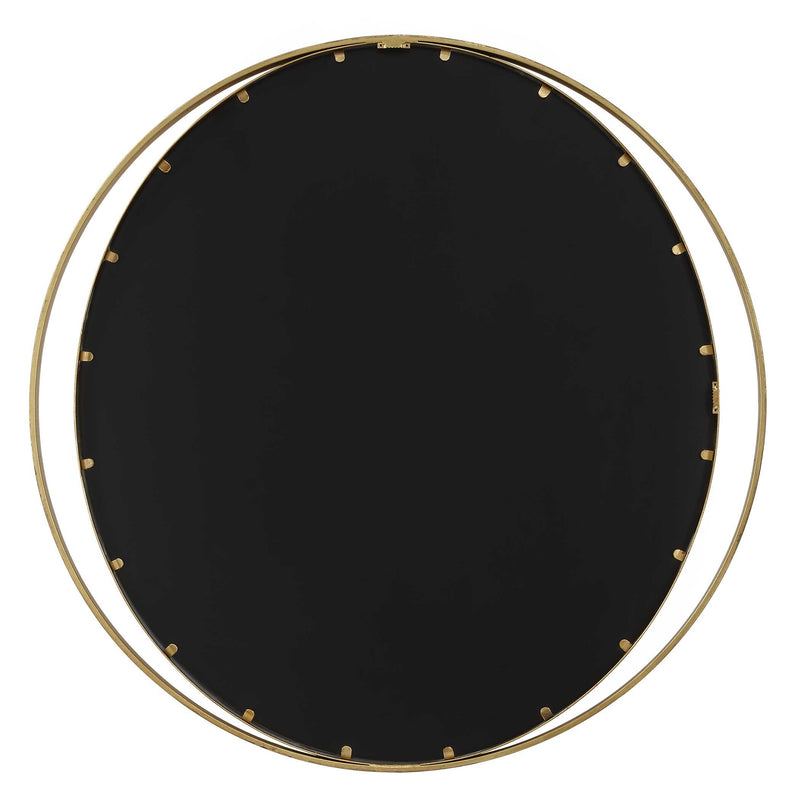 Uttermost 09991 Rhodes Gold Round Mirror