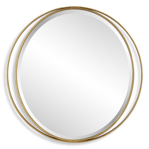 Uttermost 09991 Rhodes Gold Round Mirror