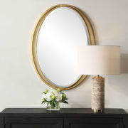 Uttermost 09992 Rhodes Gold Oval Mirror