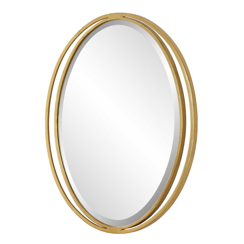 Uttermost 09992 Rhodes Gold Oval Mirror