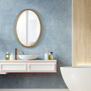 Uttermost 09992 Rhodes Gold Oval Mirror