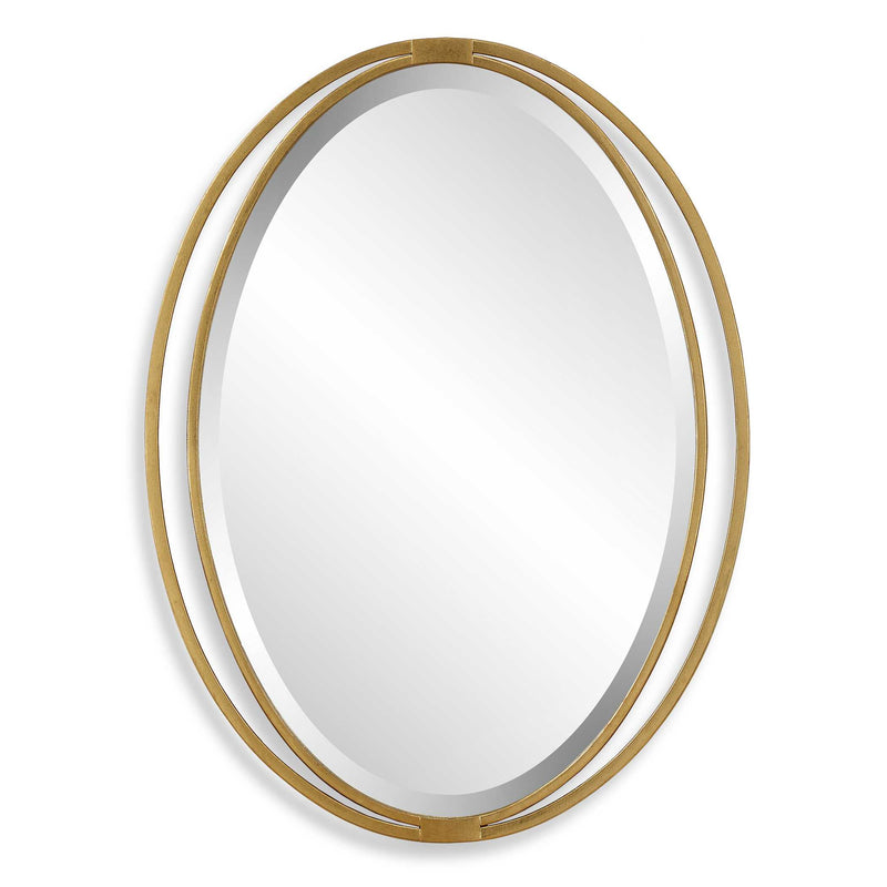 Uttermost 09992 Rhodes Gold Oval Mirror