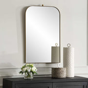Uttermost 08185 Cassidy Brass Arch Mirror
