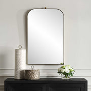 Uttermost 08185 Cassidy Brass Arch Mirror
