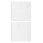 Uttermost 04373 Contours White Wall Decor Set/2