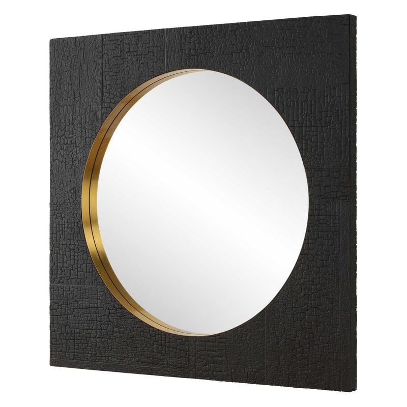 Uttermost 09984 Ember Black Square Mirror