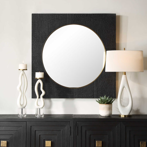 Uttermost 09984 Ember Black Square Mirror