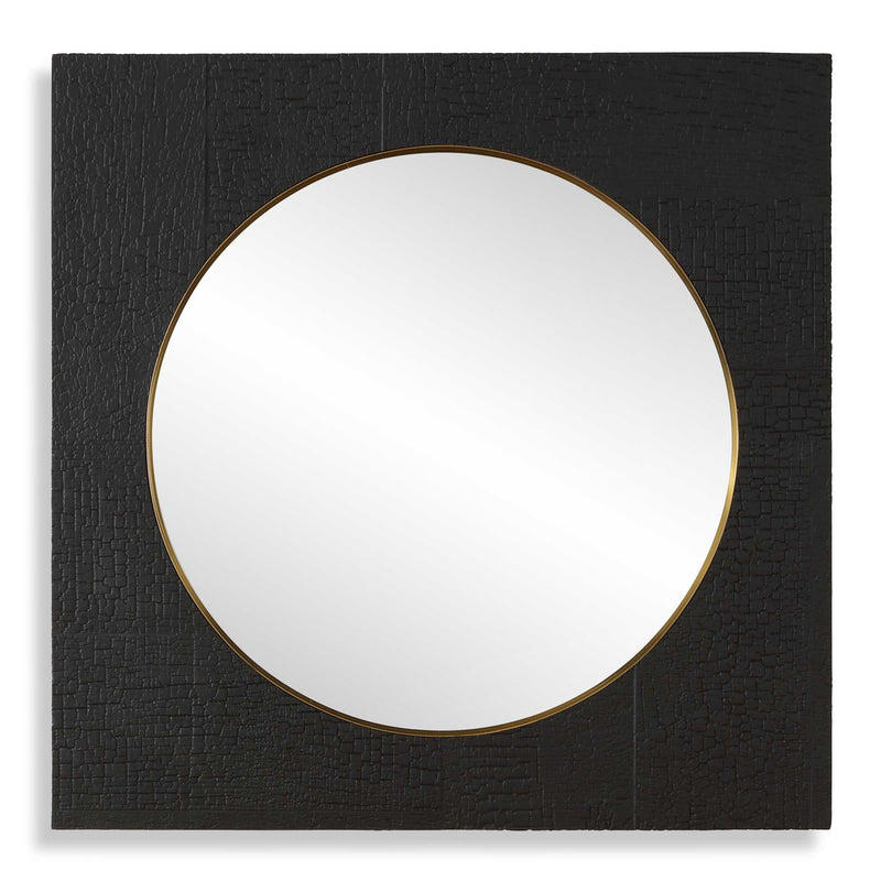 Uttermost 09984 Ember Black Square Mirror
